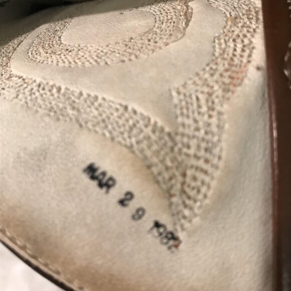 Vintage Larry Mahan Boots Mens Size 10 Brown Leather Western Cowboy USA 80s - Picture 11 of 11